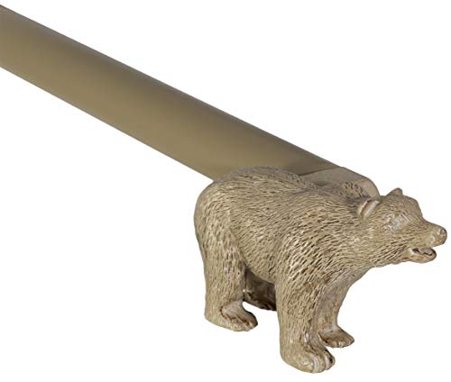Urbanest 3/4” Farmhouse Bear Adjustable Window Treatment Single Curtain Rod, 28"-48", Cottage