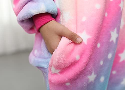 HQFURS Kids Unisex Unicorn Costume Animal Onesie Pajamas Halloween Christmas Gifts 4t