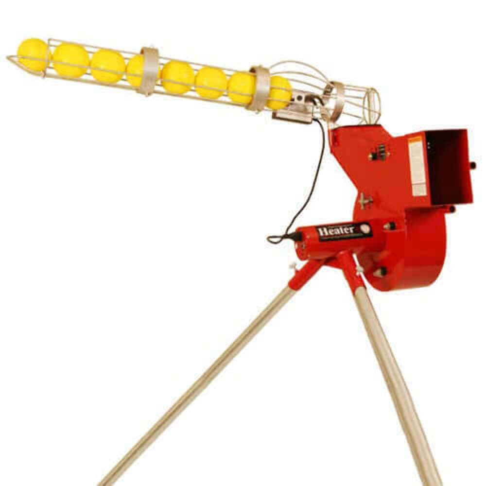 Heater Sports Combo Pitching Machine with Auto Ball Feeder - Versatile Pitching Machine for Baseball and Softball, Adjustable Speed and Angle, Ideal for Practice and Training