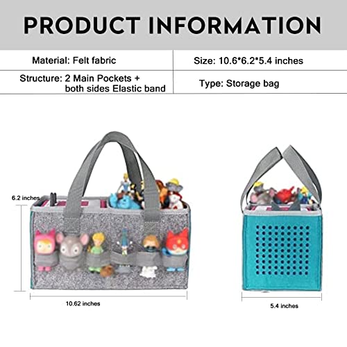 AZTOPA Travel Carrying Case Compatible with Toniebox Audio Player Starter Set,Educational Musical Toy Storage Bag Folding Hand Bag for Tonies Figurines