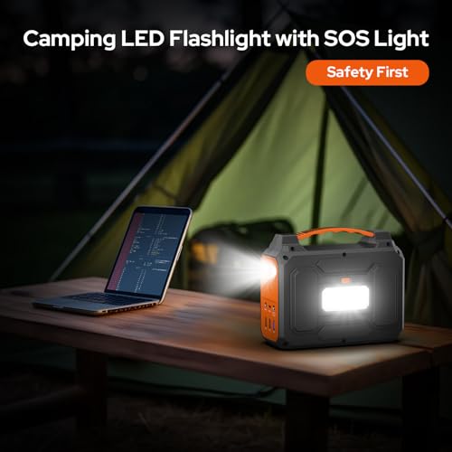Portable Power Station 100W Portable Generator 146Wh 39600mAh External Lithium Battery Pack with USB C Out, 110V Portable Power Pack with AC Outlet Power Bank for Camping Home Use RV Vanlife