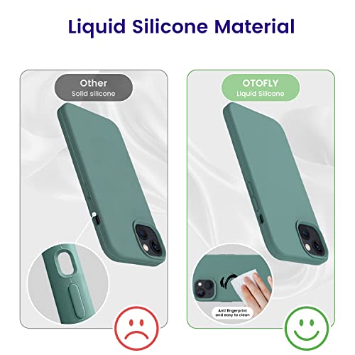 OTOFLY Designed for iPhone 14 Case, Silicone Shockproof Slim Thin Phone Case for iPhone 14 6.1 inch (Midnight Blue)