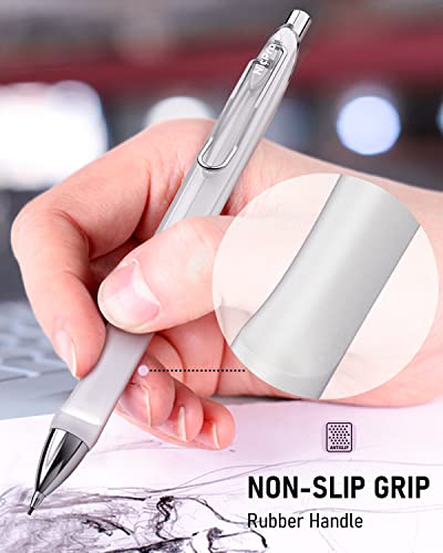 Nicpro 6PCS Pastel Mechanical Pencil Set 0.5 mm, Cute Mechanical Pencils with Comfort Grip with 12 Tubes HB Lead Refill, 3 Eraser, 9 Eraser Refills for Student Writing, Drawing, Sketching- with Case