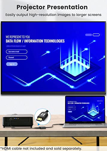 FOINNEX DisplayPort to HDMI Adapter, Active DP to HDMI 2.0 Converter, 4K@60Hz DP HDMI Support HP, ThinkPad, AMD, NVIDIA, Desktop