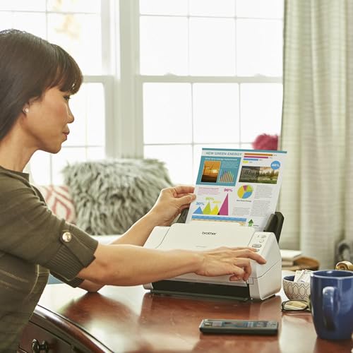 Brother High-Speed Desktop Document Scanner, ADS-2200, Multiple Scan Destinations, Duplex Scanning (Renewed Premium)