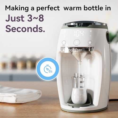 Instant Formula Maker Comfyer, Customizable and Automatic Formula Dispenser Machine with Accurate Temperature Control for Baby, Automatic Powder Blending for All Brands of Bottle and Formula, White