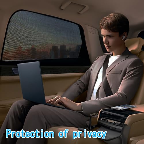 XCBYT Car Window Shades - 2 Pack Magnetic Side Window Sun Shade for Baby Breathable Mesh Car Privacy Curtains 95% Heat and UV Protection Car Window Covers for Baby Sleeping Camping Breastfeeding