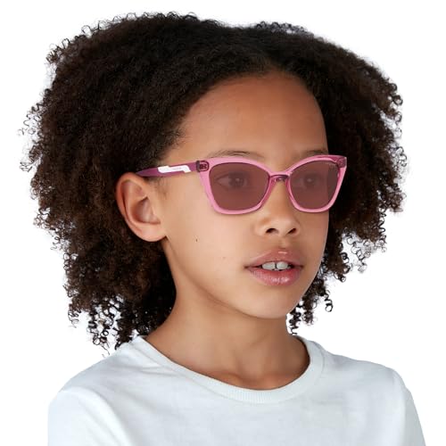 Vogue Eyewear VJ2020 Cat Eye Sunglasses, Transparent Purple/Dark Violet, 48 mm