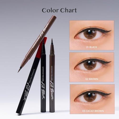 CLIO Superproof Pen Liquid Eye Liner | Precision Tip, Long Lasting, Smudge-Resistant, High-Intensity Color (001 BLACK, Pack of 1)