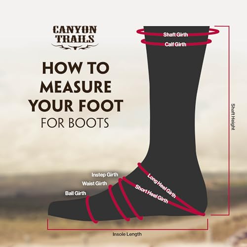 Canyon Trails Premium Kids Cowboy Boots - Comfort Fit, Breathable Cowboy Boots for Boys & Girls, Rounded Toe Style - Durable & Stylish Western Wear, Faux Leather Cowboy Boots for Kids (Brown)