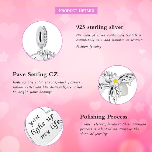 ZHIPAL 925 Sterling Silver Charm for Bracelet Necklace Dangle Love Mom best friends dangle Butterfly Party Birthday Charm Beads Princess dress Gift for Women (Princess dress)