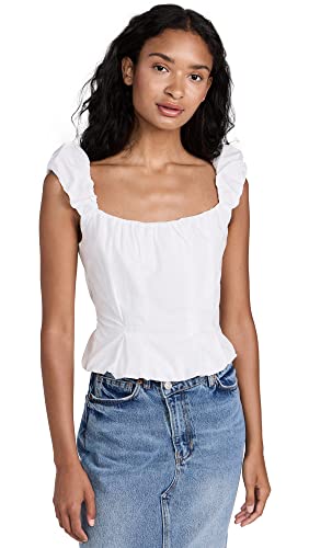 Lioness Women's Almost Famous Top, Porcelain, White, XXS