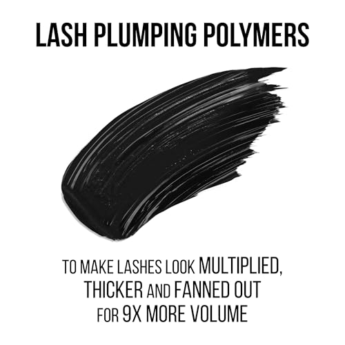 Charlotte Tilbury Exagger-Eyes Volume Mascara - Volumizing Black Mascara with 28-Hour Smudge-Proof & Flake-Proof Wear - Designed with a Ultra-Curved Brush