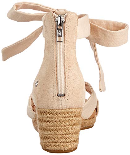UGG Women's Yarrow Sandal, Black Canvas, 12