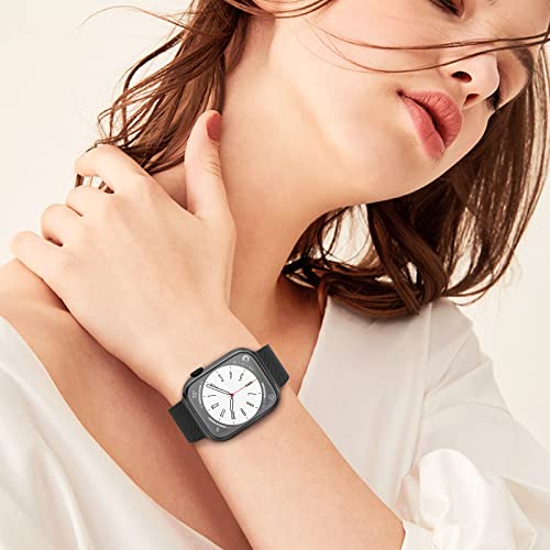ZALAVER Metal Band Compatible with Apple Watch Bands 38mm 40mm 41mm 42mm 46mm 44mm 45mm 49mm Women Men,Adjustable Magnetic Stainless Steel Mesh Strap for iWatch Ultra/Ultra 2,Series 10 9 8 7 6 5 4 3 2 1 SE