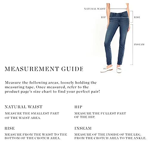 NYDJ Women's Marilyn Straight Cuff Cropped Slimming Jeans, Rinse 1, 18