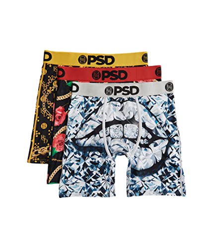 PSD Men's Drippin Heat Boxer Briefs, Multi, M
