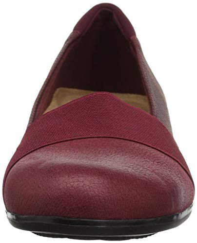 Trotters Women's Melinda Ballet Flat, Burgundy, 7.0 W US