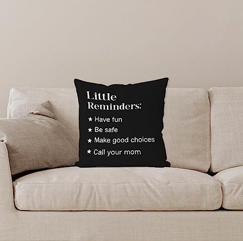 IWXYI Call Your Mom Pillow Covers,Funny Call Your Mom Throw Pillows Covers,Home Dorm Pillows Covers 18x18,Freshman Gift,Graduation Gifts,College Dorm Decor(Blue)