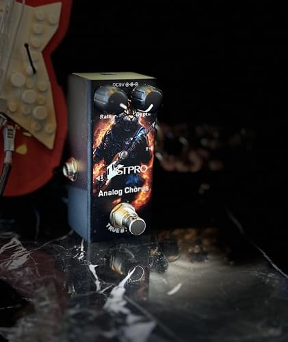 JUSTPRO Chorus Guitar Pedal, Analog Chorus Electric Guitar Effect Pedal Single Type DC 9V True Bypass