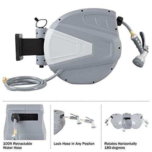 Pure Garden Retractable Garden Hose