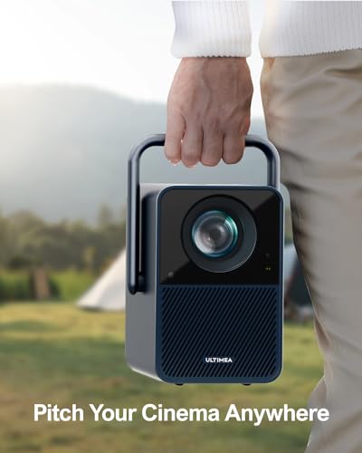 ULTIMEA Projector 4K Decoding Android TV 11.0 with Netflix, 1000 ANSI Lumens Projector Native 1080P, Projector with WiFi 6 Bluetooth 5.3, Portable Home Cinema Proyector, Poseidon E40