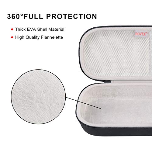 BOVKE Travel Stethoscope Case for 3M Littmann Classic III, Lightweight II S.E, MDF Acoustica Lightweight Stethoscopes, Mesh Pocket for Pen Lights, Medical Scissors, Nurse Accessories for Work, Black