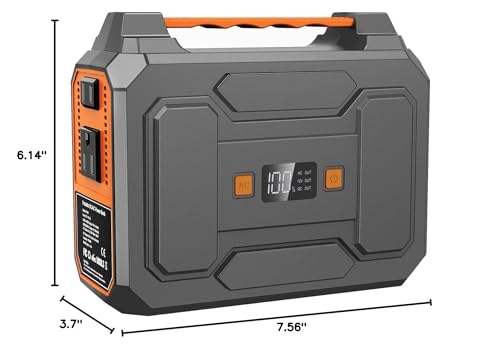 Portable Power Station 100W Portable Generator 146Wh 39600mAh External Lithium Battery Pack with USB C Out, 110V Portable Power Pack with AC Outlet Power Bank for Camping Home Use RV Vanlife