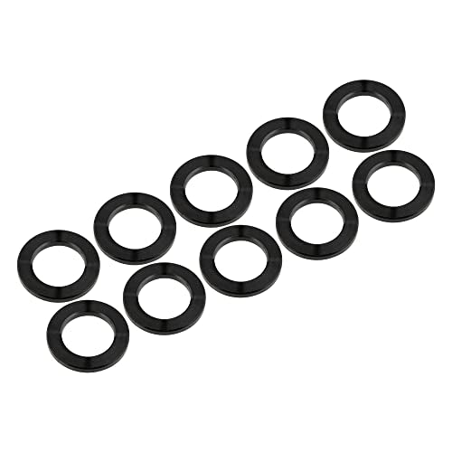 Wanyifa Titanium Ti Flat Washer for M8 M10 Bolt Screw Pack of 10 (M8, Black)