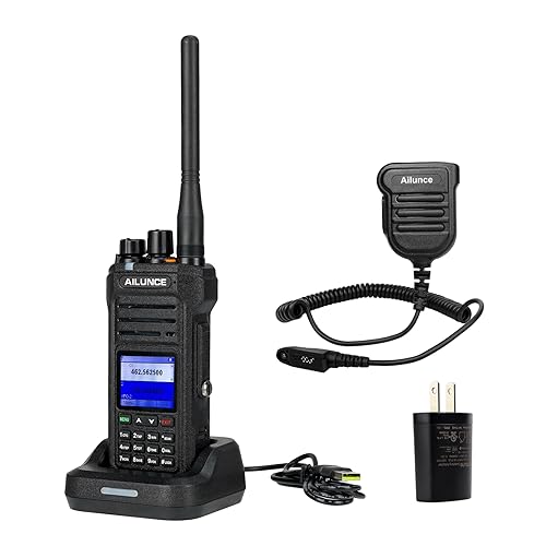 Retevis Ailunce HA1G GMRS Handheld Radio, GMRS Radio with Speaker Mic, IP67 Waterproof, NOAA, 2800mAh USB-C Rechargeable Portable Two Way Radio