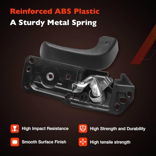 ATRACYPART Interior Door Handle Kit Front Left Drivers Side | for 2007-2014 Chevy Silverado, Tahoe, Suburban, Avalanche, GMC Sierra, Yukon, Yukon XL, Cadillac Escalade | Replaces# 20833606, 80374