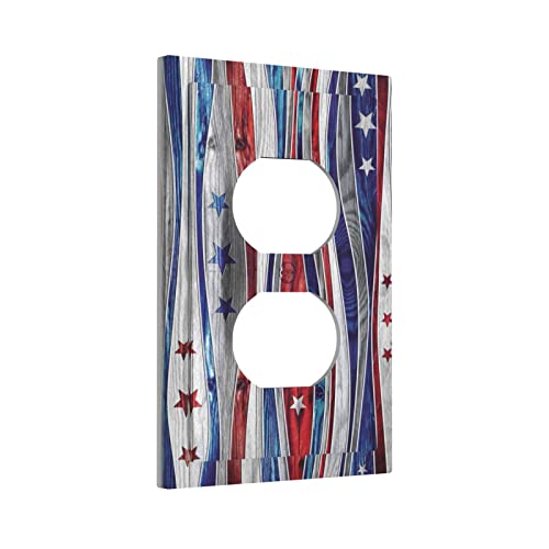 Rustic Barn Door 3 Gang 2 Toggle 1 Duplex Light Switch Cover Decorative Combo Wall Plate Switchplate Electrical Faceplate Country Farm Cabin Barn Decor