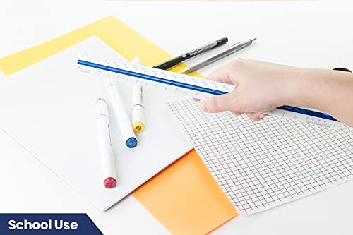 Pacific Arc Metric Scholastic Scale Ruler, Scaled: 1:100,200,250,300,400,500