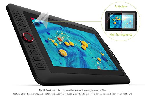 XPPen Artist12 Pro 11.6" Drawing Tablet with Screen Pen Display Full-Laminated Graphics Tablet with Tilt Function Battery-Free Stylus and 8 Shortcut Keys(8192 Levels Pen Pressure and 72% NTSC)