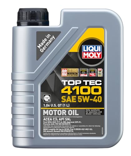LIQUI MOLY Top Tec 4100 SAE 5W-40 | 1 L | Fully synthetic engine oil | SKU: 2329