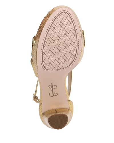 Jessica Simpson Women's ILEY Sandal-Platform, Natural, 10