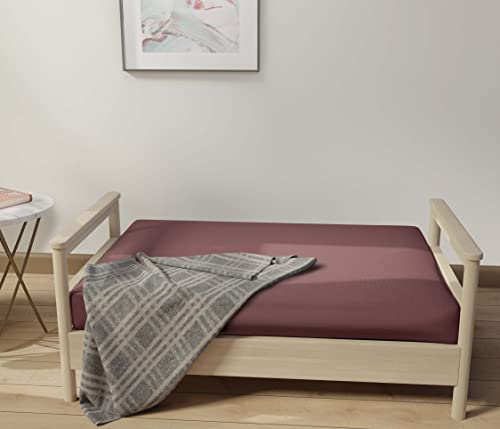 LANE LINEN Futon Covers Full Size, 100% Cotton Futon Slipcovers, Full Size Futon Mattress Cover for Futon Sofa Bed, Foldable Armless Sofa Cover, Zippered Futon Couch Cover - Teal