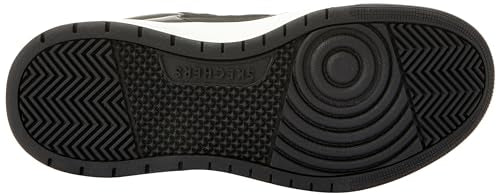 Skechers Men's Uno Court Trainers, White and Grey Leather Duraleather Blue M, 13 US