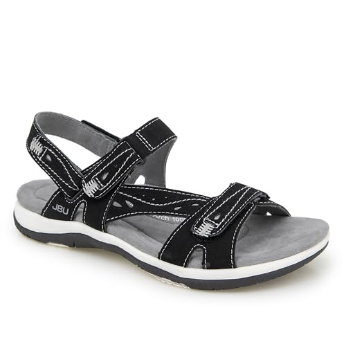 JBU by Jambu Women's Stephie Vegan Sport Sandal, Navy, 6