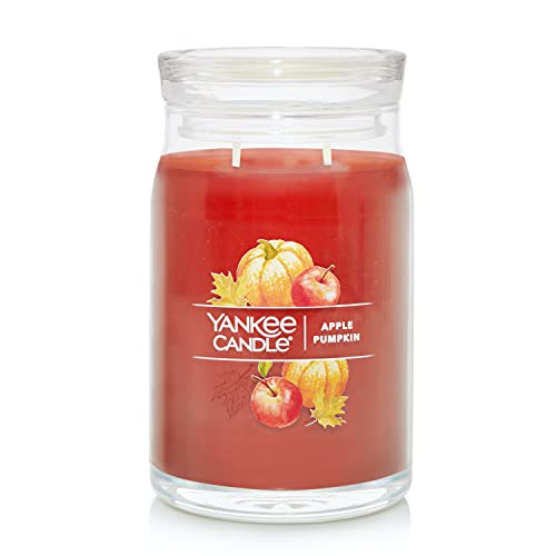 Yankee Candle Vanilla Lime Scented, Signature 20oz Large Jar 2-Wick Candle, Over 60 Hours of Burn Time