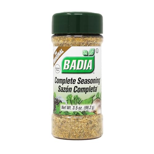 Badia Complete Seasoning, 3.5 oz - All-Purpose Spice Blend of Garlic, Onion, Salt, Pepper, Herbs & Spices - Savory Signature Blend