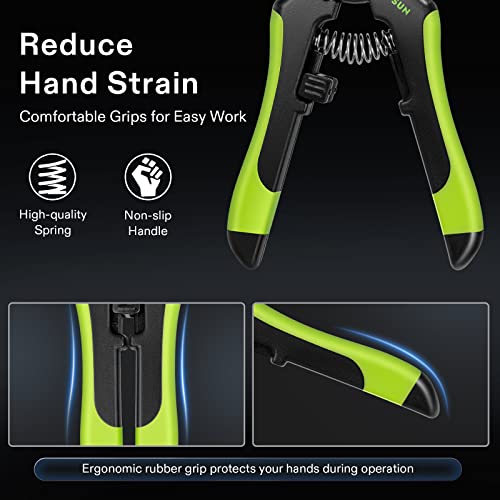 VIVOSUN 2-Pack Gardening Scissors 6.5 Inch Hand Pruner Pruning Shear with Straight Stailess Steel Blades, Black and Green