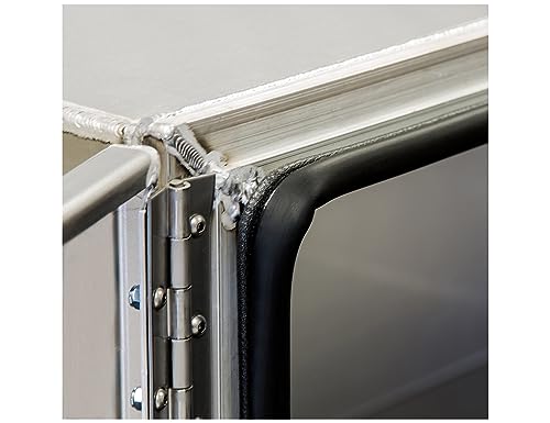 Buyers Products 1705405 Silver Pro Series Smooth Aluminum Underbody Truck Box with Barn Door, 18x18x36 Inch, Durable Vehicle Tool Box For Storage and Organization