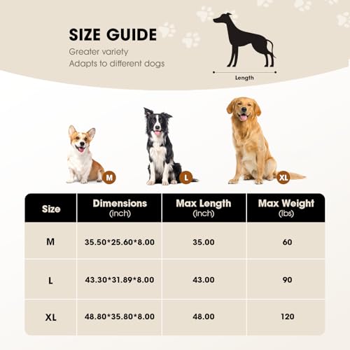 Czpalo Elevated Dog Bed, Raised Outdoor Dog Bed for Medium Sized Dog, Portable Cooling Pet Cot with Breathable & Washable Mesh, Indoor & Outdoor Pet Hammock with Skid-Resistant Feet.