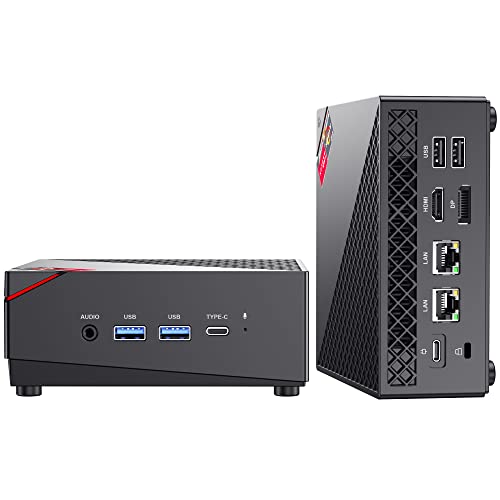 ACEMAGICIAN [Dual LAN Mini Gaming PC AMD Ryzen 7 5800U Mini PC 16GB DDR4 512GB SSD Mini Computers (8C/16T, up to 4.4Ghz), 4K Triple Display Mini Desktop Bluetooth/WiFi 6/Dual Channel