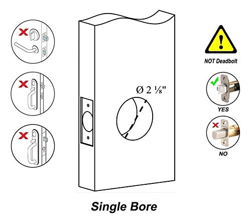 Smart Door Lock, Keyless Entry Door Lock, SCYAN X3 Handle Lock with Touchscreen Keypad Access, Auto Lock Satin Nickel