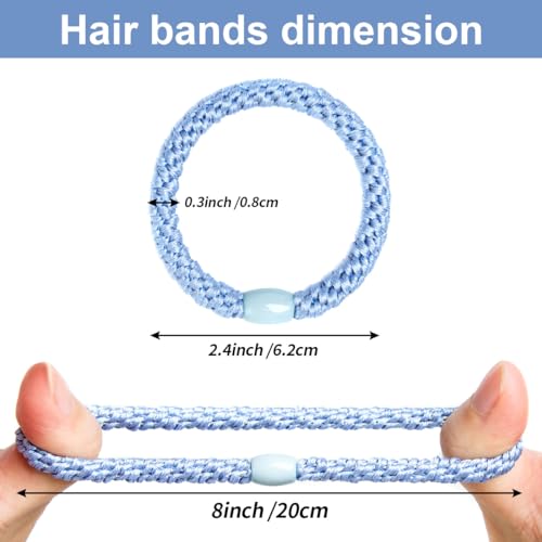 CXWLJL 8Pcs Hair Ties, Elastic Hair Ties, Soft and Good Elasticity - Black