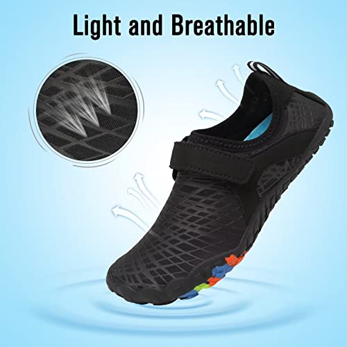 CIOR Kids Water Shoes Boys & Girls Lightweight Sport Shoes Aqua Athletic (Toddler/Little Kid/Big Kid) U122WZ625.EL-L.Blue-32