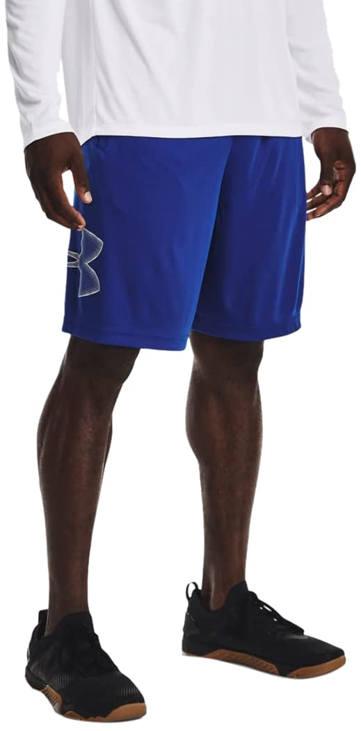 Under Armour Men's Tech Graphic Shorts , Royal (402)/Mod Gray, Large