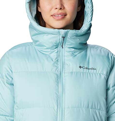 Columbia Women's Puffect Long Jacket, Aqua Haze, X-Small